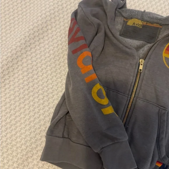 Aviator Nation Kids' Gray Hoodie - Picture 6 of 7